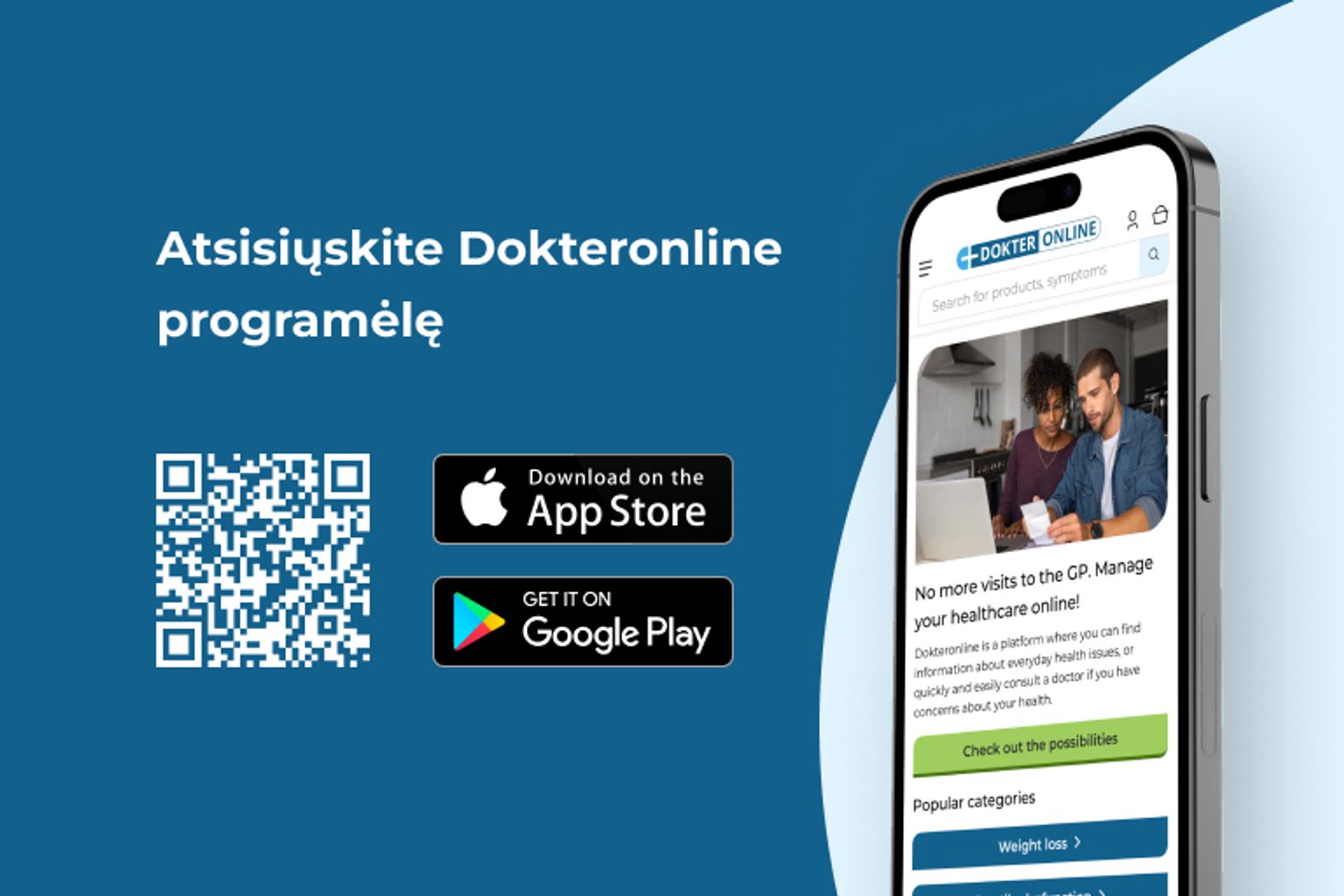 Lengvai tvarkykite savo sveikatą naudodami Dokteronline programėlę