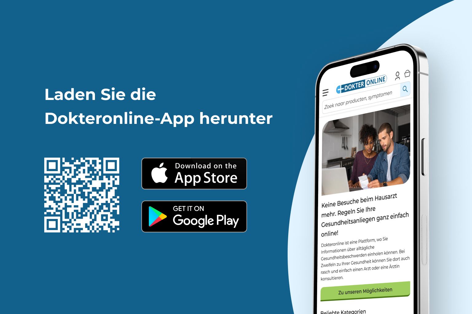 Regeln Sie Ihre Gesundheit ganz einfach über die Dokteronline-App